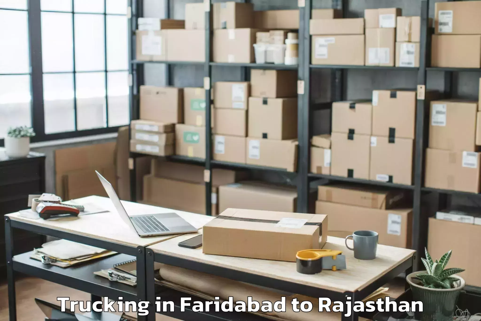 Affordable Faridabad to Abhilashi University Udaipur Trucking